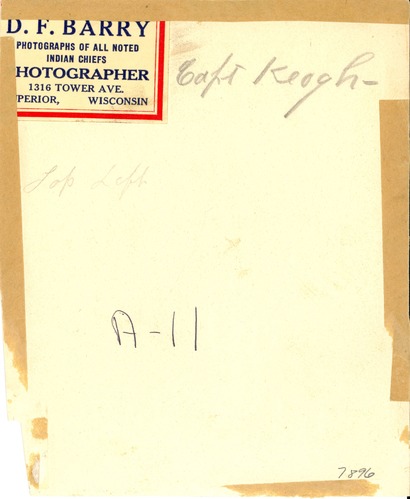 Captain Myles W. Keogh in Dress Uniform Wearing His Plummed Helmet