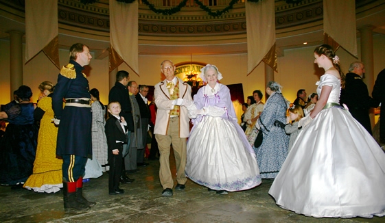 Dancers at the 1861 Civil War Ball in 2011 at the Old Courthouse, JNEM.