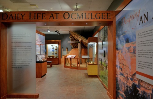 Entrance to one of the displays in the park museum.