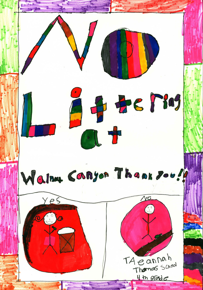 Visitors can help us be Climate Friendly by not littering when they visit Walnut Canyon. 