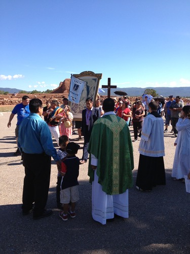 "Our Lady of the Angels" painting (copy) arrives at Pecos National Historical Park
