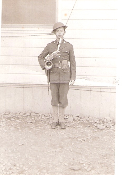 Saxophonist with 206th Coast Artillery Band