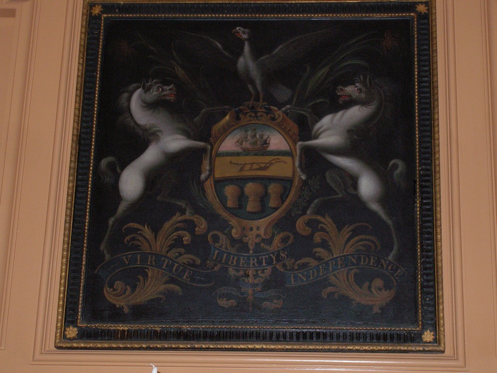 A detail of the Pennsylvania Coat of Arms, by George Rutter c. 1785.