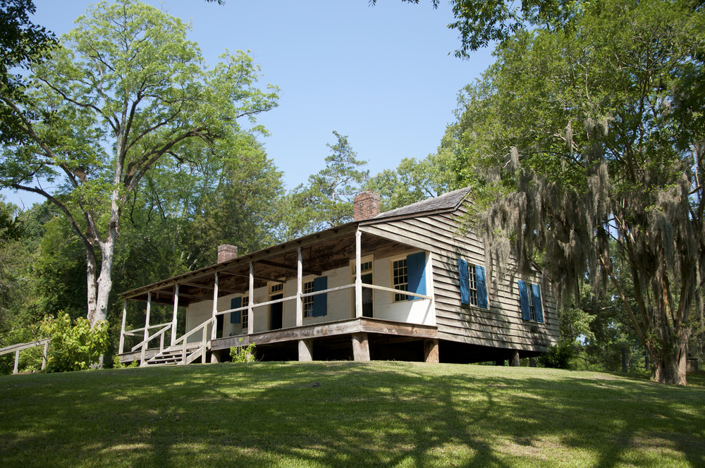 Mount Locust Historic House (milepost 15.5) on the Natchez Trace Parkway