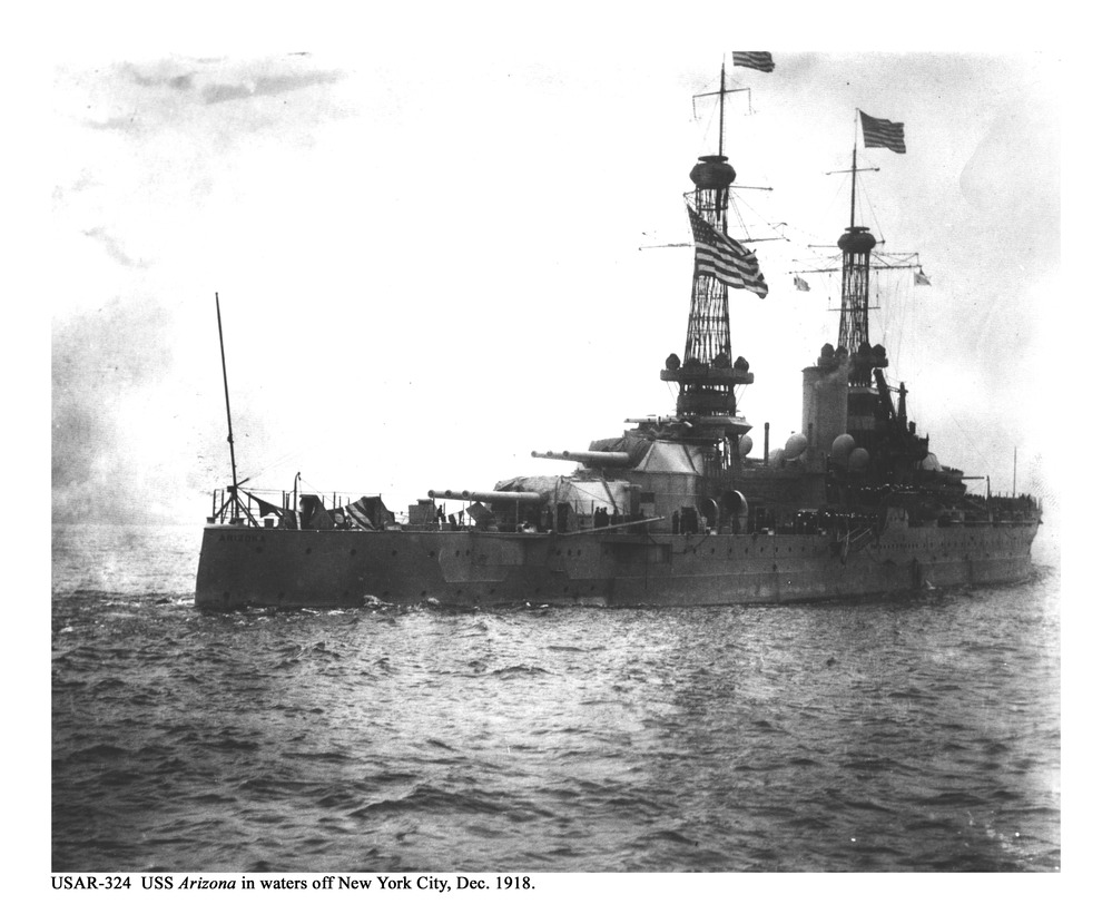 USS Arizona, 1918