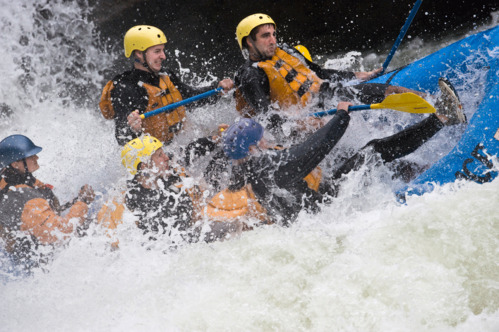 rafters in whitewater