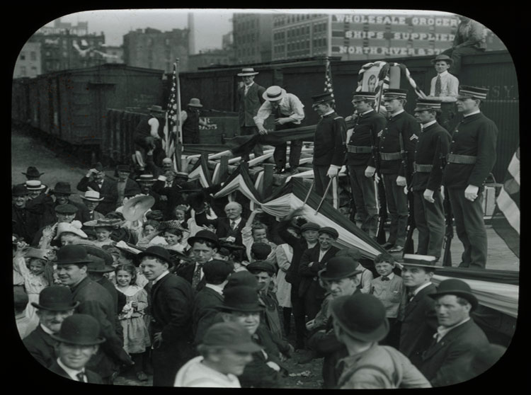 Kentucky State Militia guarding the Lincoln 
