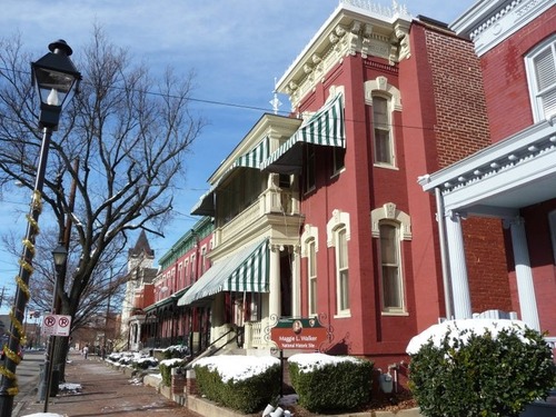 Walker Home in the Winter