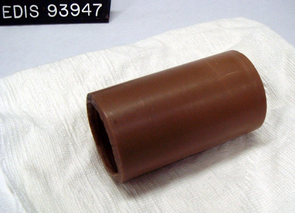 Brown wax cylinder, NPS catalog number EDIS 93947. (Credit: National Park Service)