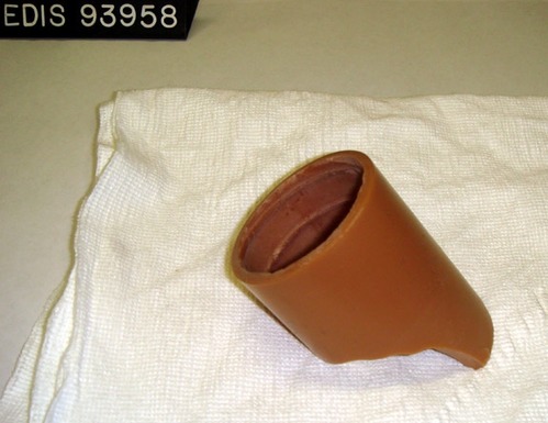 Brown wax cylinder, NPS catalog number EDIS 93958. (Credit: National Park Service)