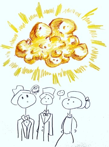 People thinking about gold