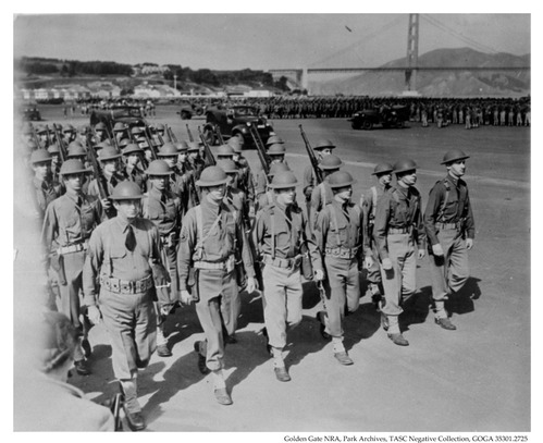 Troops Marching on Crissy Field
