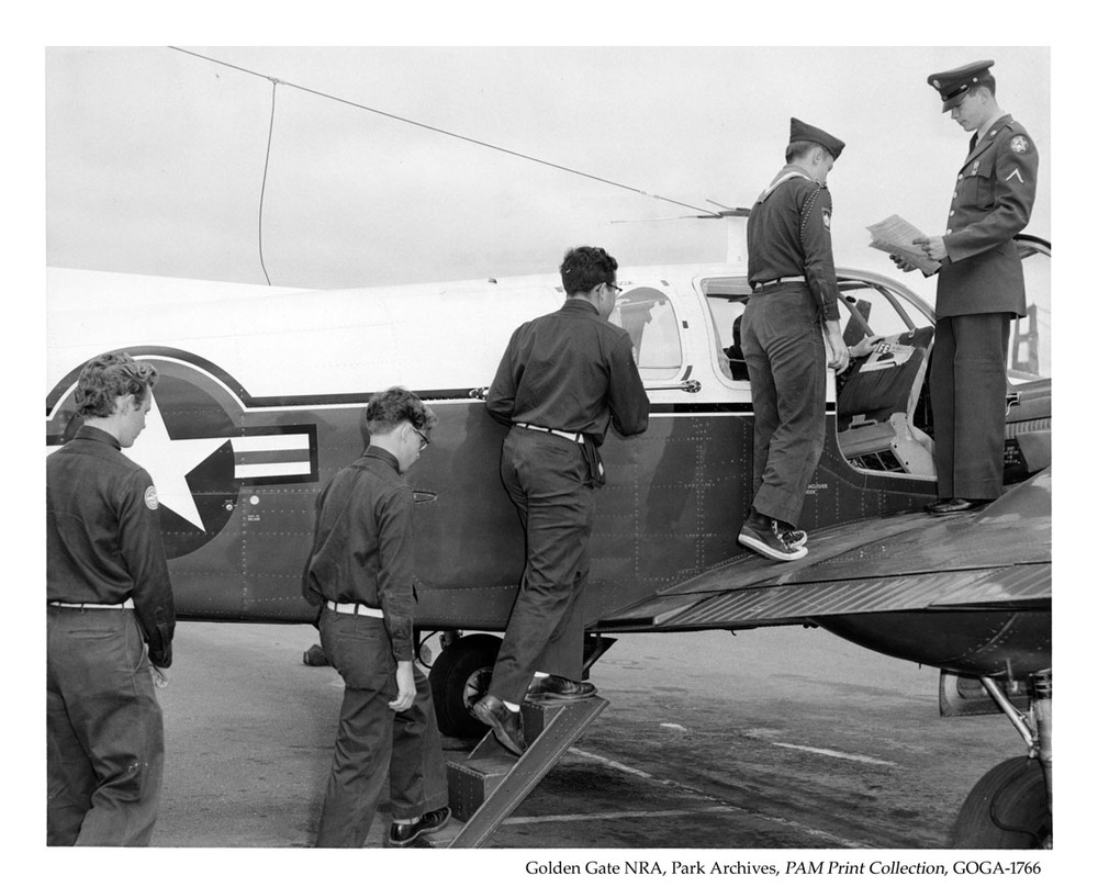 Boy Scouts Boarding For Flight Demo