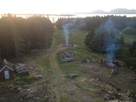 2012 CACO Summer Crew conducts fuel reduction project at Baker Island in Maine.