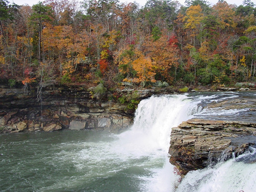 Little River Falls (AL Hwy 35) in the Fall