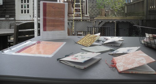 Sample journals made by particiants at the Founder's Day Celebration.