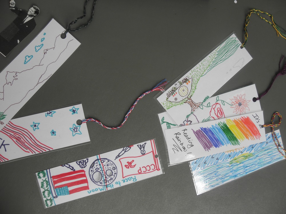 Bookmark craft activity on Founder's day