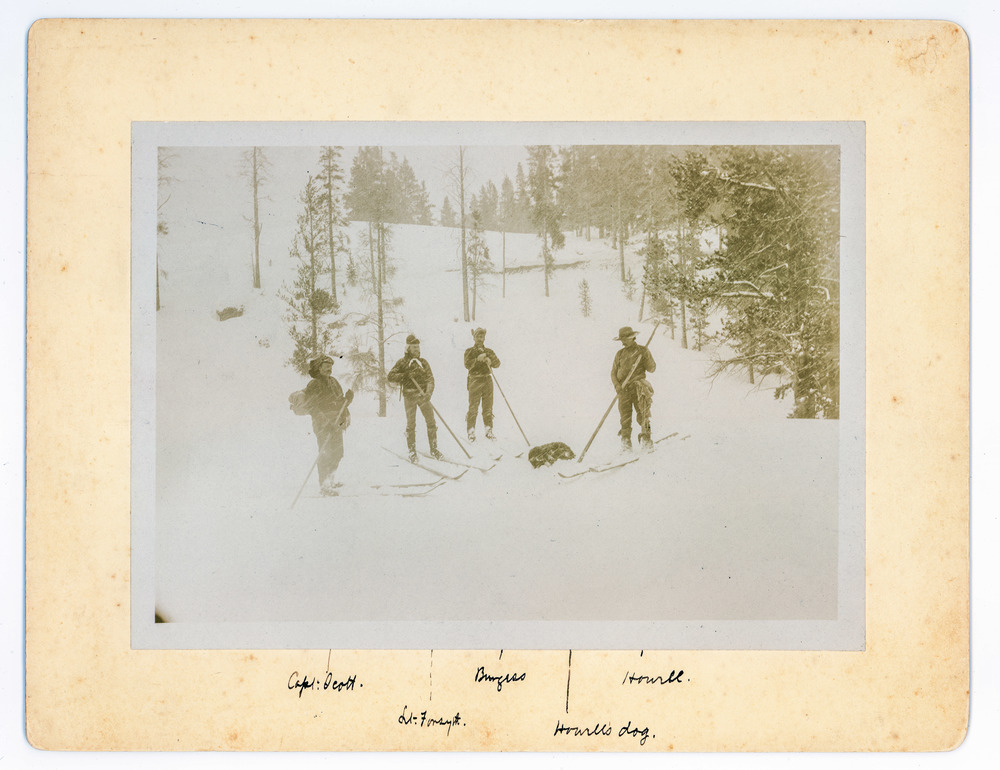 Captured Ed Howell with soldiers