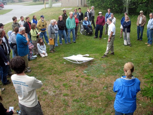 Blitz participants gather for a pre-blitz session with Dr. Richard Bradley.