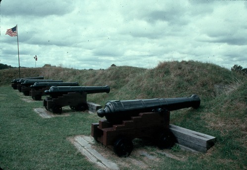 The American Battery, the largest American artillery position at the Siege of Yorktown.