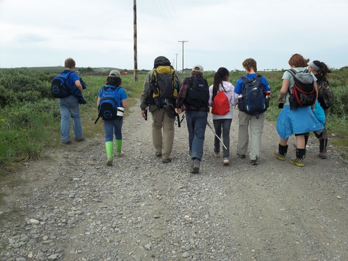 Starting on the hike