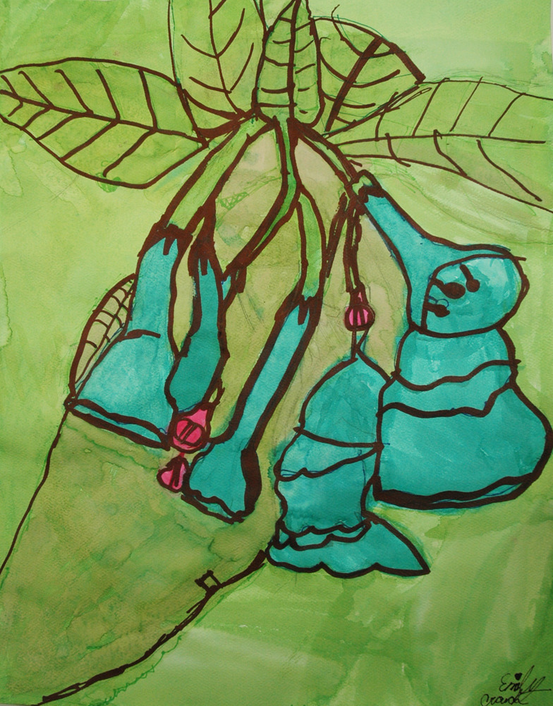 student artwork-bluebells