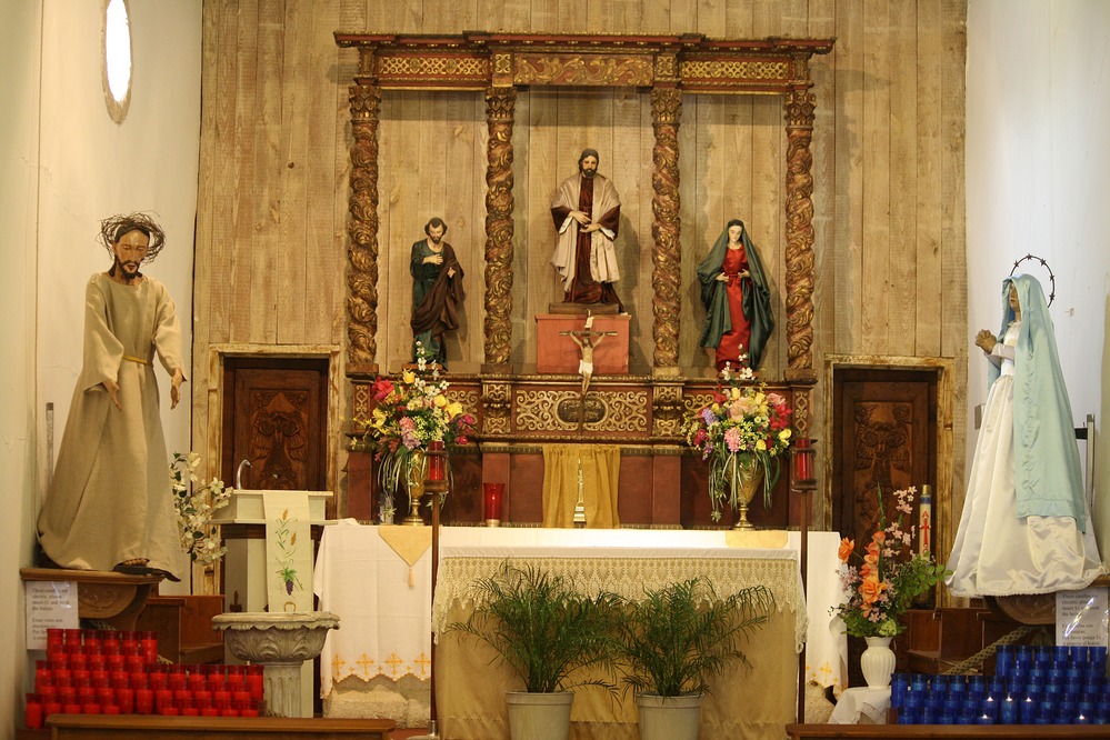 San Juan Altar before preservation work began in August 2011.