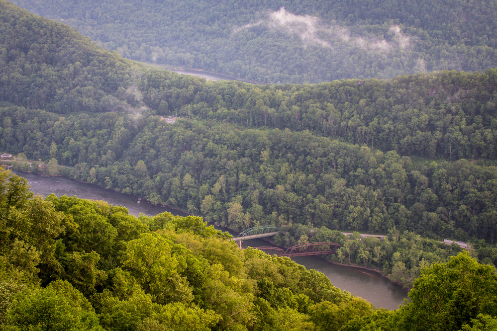 bend in the river from above