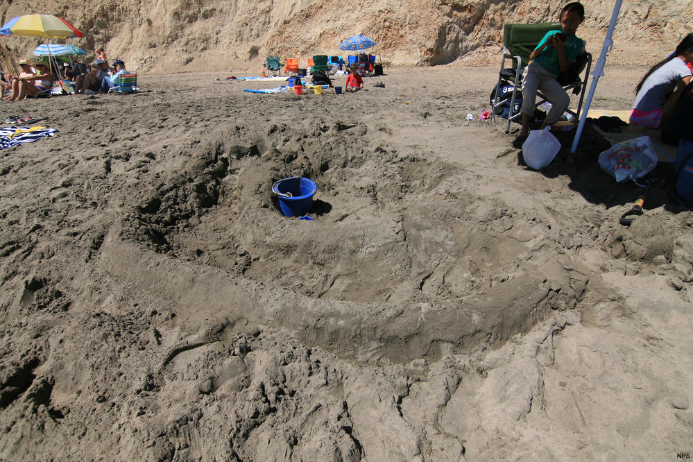 2015 Sand Sculpture Contest: Adult/Family Group Entry #20: Great Wall, by the Jiang family
