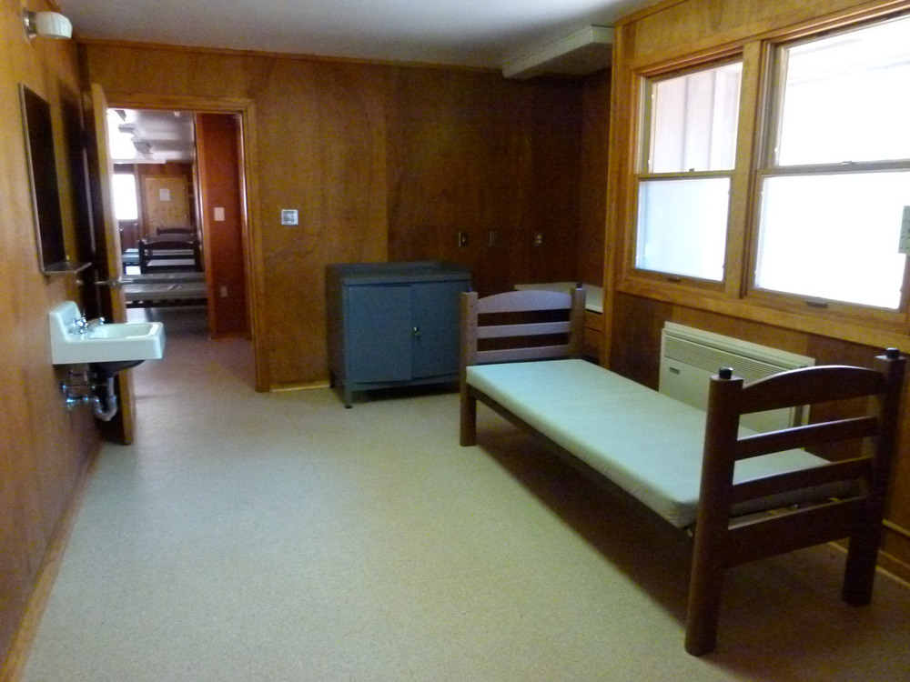 Camp Round Meadow Dorm 218 Counselor's Room one side