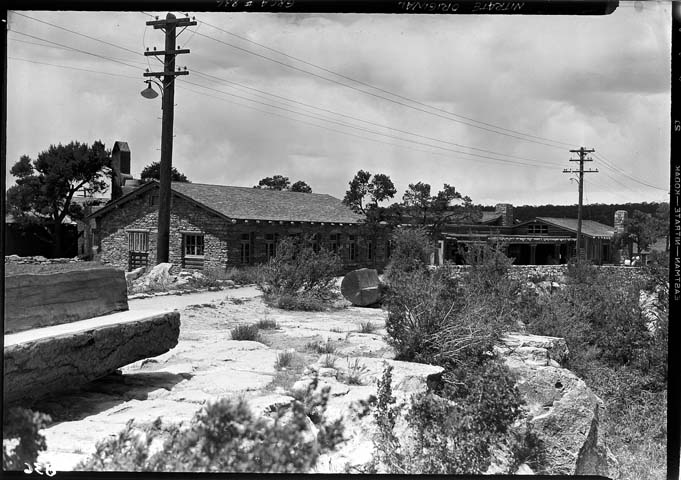 00836 Grand Canyon Historic_Bright Angel Lodge Exterior 1935