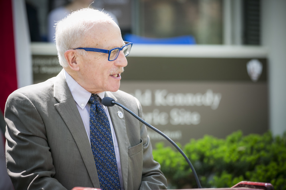 Devotion School student stands to be recognized