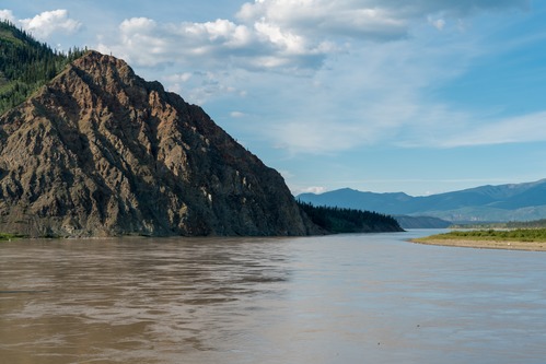 Yukon River and bluffs