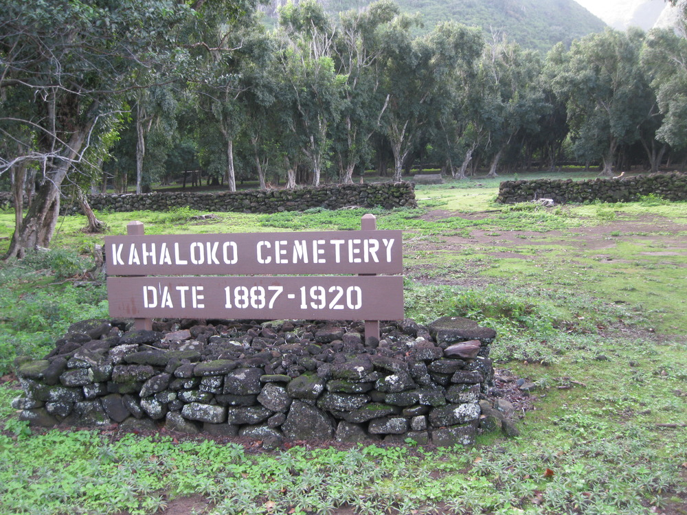 Kahaloko Cemetery at Kalaupapa and Kalawao Settlements 