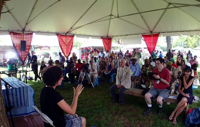 Visitors watch the Sister Park Agreement Signing