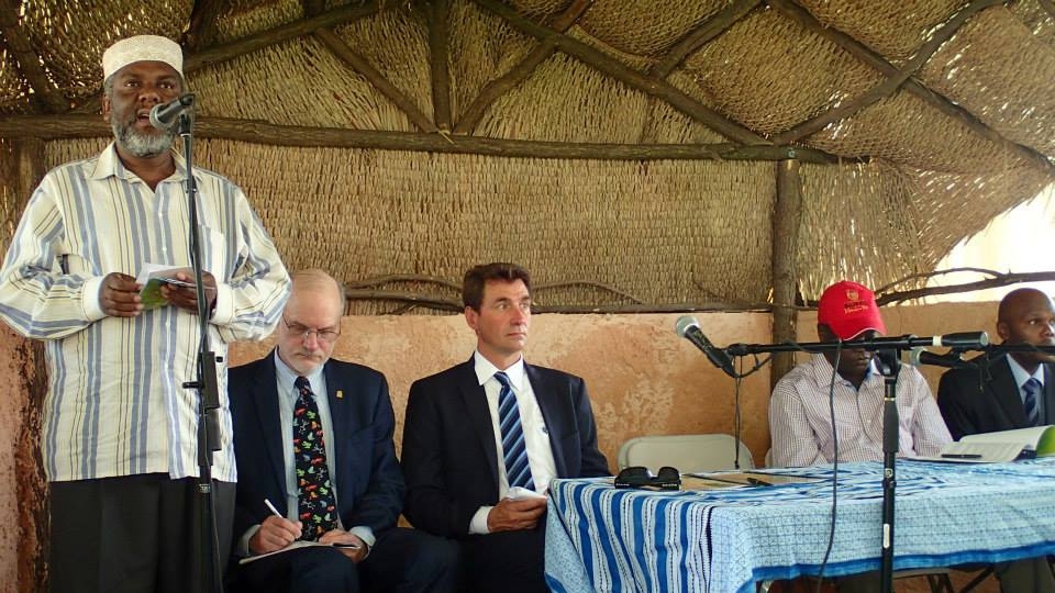 Dr. Ahmed Yassin, from the National Museums of Kenya, speaks at the signing ceremony.