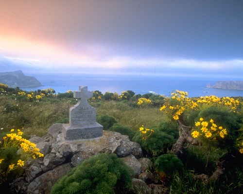 In 1542, Juan Rodriguez Cabrillo became the first European to explore the Channel Islands. A monument honoring him was erected above Cuyler Harbor in 1937.