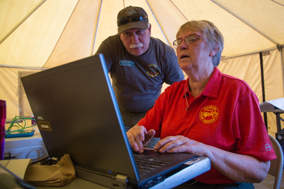 Maple Fire Incident Command Post