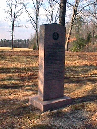 Texas Monument in the Widow Tapp Field on the Wilderness Battlefield