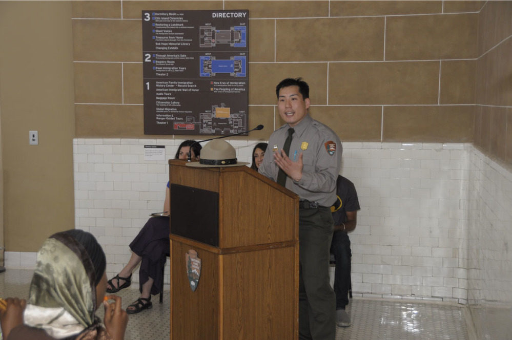 Ranger Peter at the Groundwell Mural Dedication