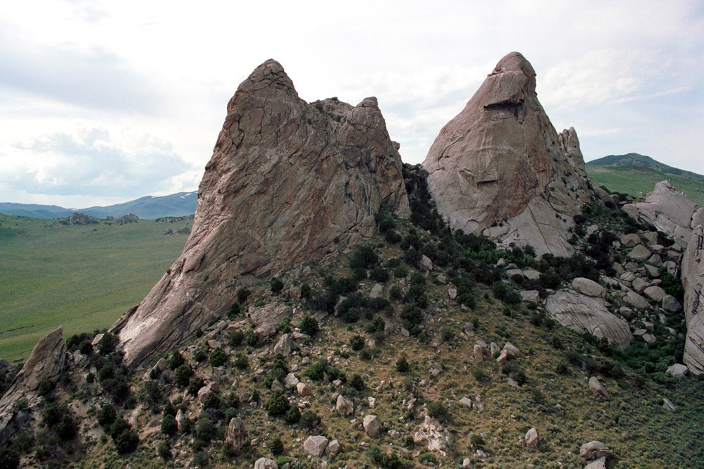 Aerial view of Twin Sisters