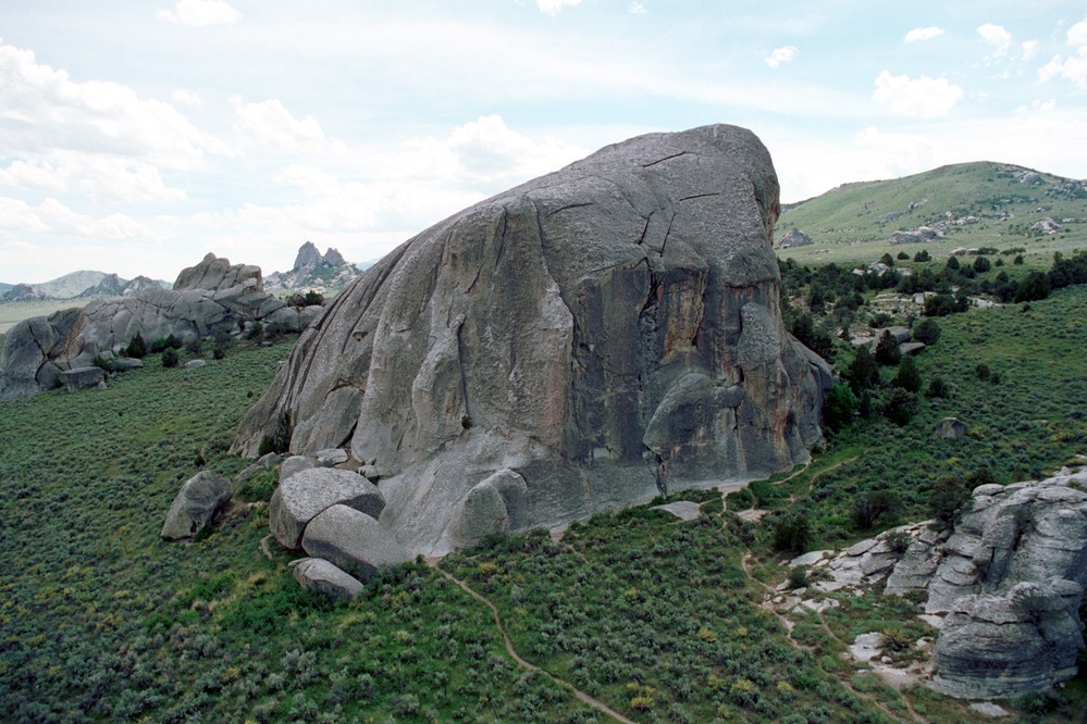 Aerial view of Elephant Rock