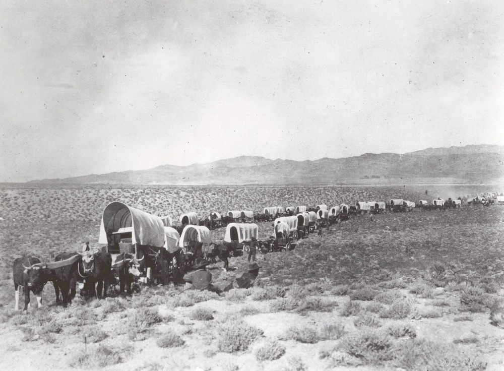 Wagons on Trail