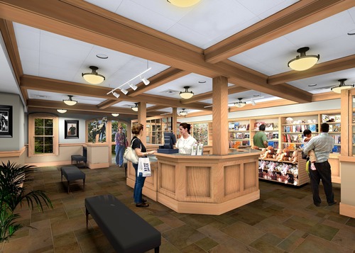 Artist's rendering of the future main entry to the Theodore Roosevelt inaugural Site.