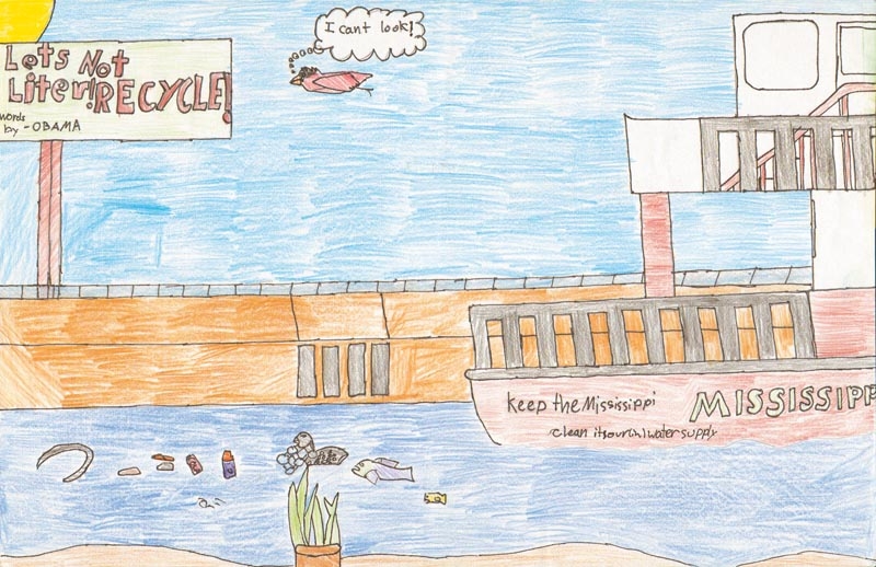 Winner, Caring for the River, 2011. How can you help clean the Mississippi River?