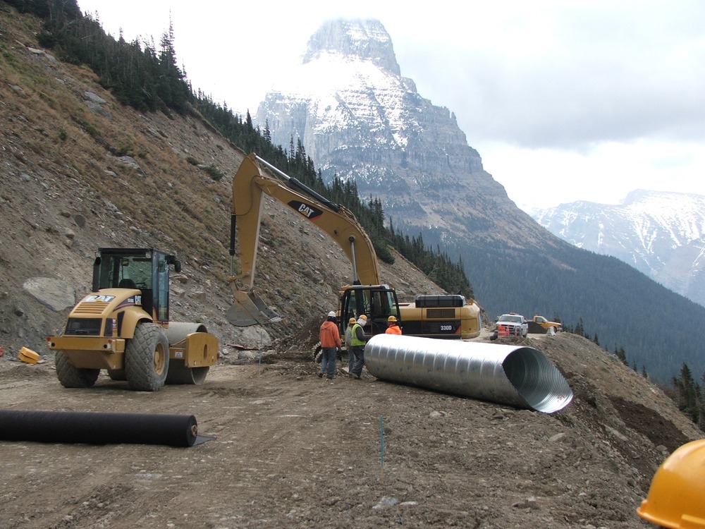 Culvert installation at MSE wall on east side