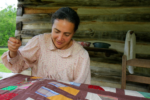 Quilter at Humpback Rocks