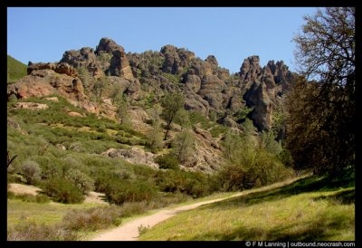 A view of the High Peaks from the west side of Pinnacles National Monument