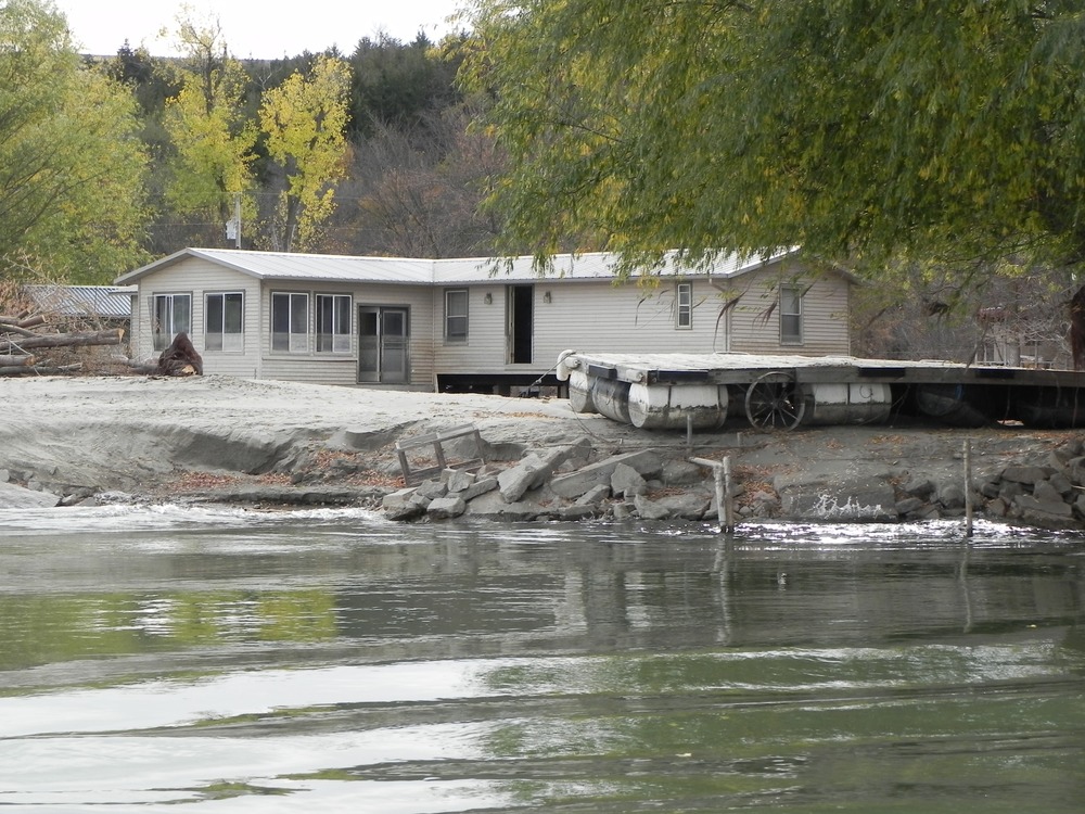 Flood damaged home near Verdel, Nebraska