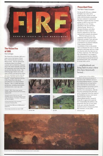 Vision Fire: Burning Issues in Fire Management Newsletter page 1